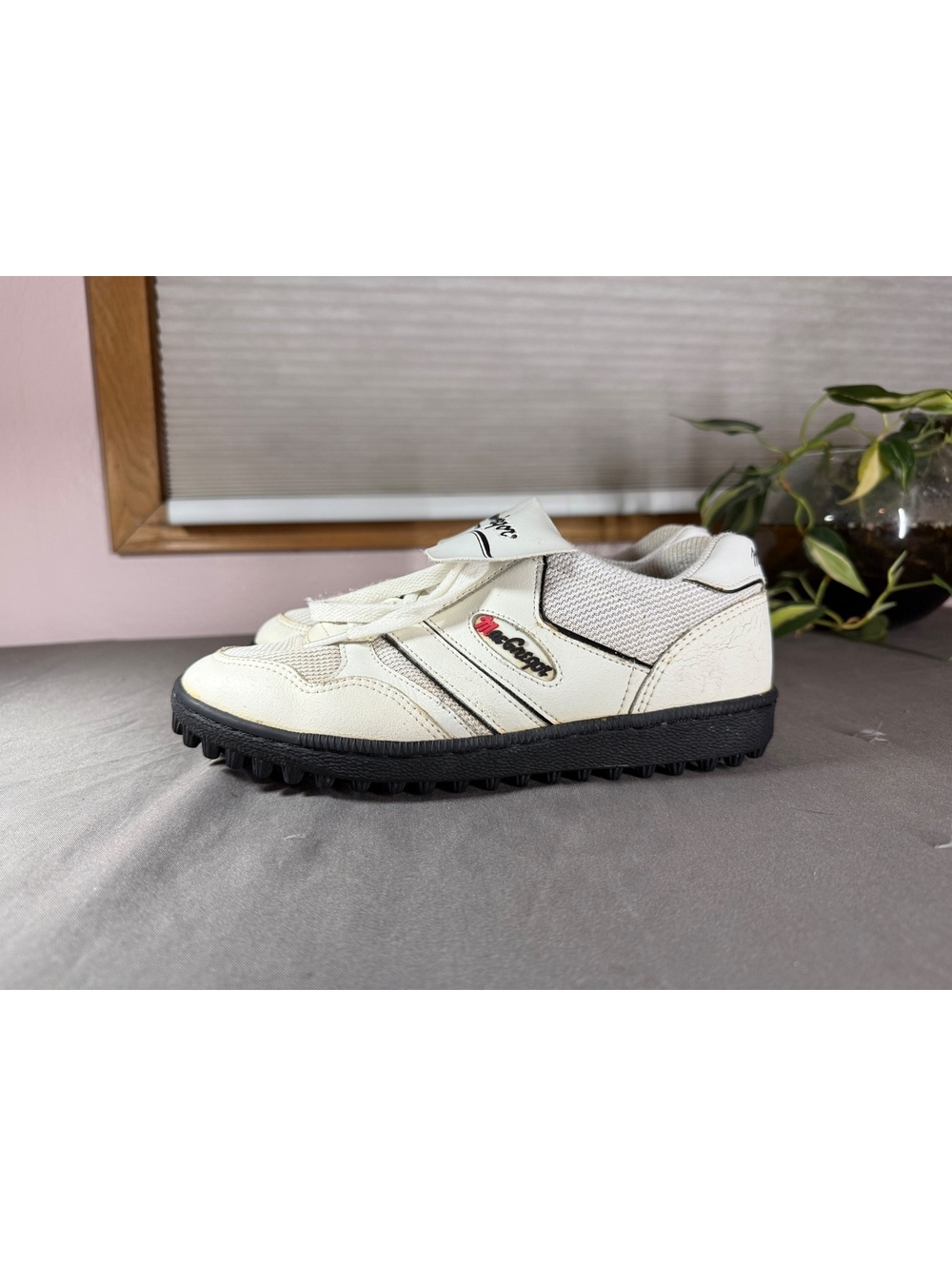 Vintage MacGregor White Athletic Sneakers with Black Sole